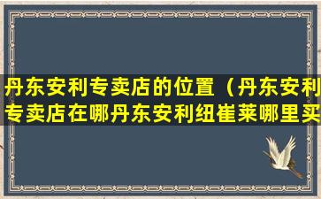 丹东安利专卖店的位置（丹东安利专卖店在哪丹东安利纽崔莱哪里买）