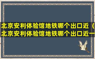 北京安利体验馆地铁哪个出口近（北京安利体验馆地铁哪个出口近一点）