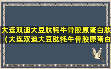 大连双迪大豆肽牦牛骨胶原蛋白肽（大连双迪大豆肽牦牛骨胶原蛋白肽固体饮料功能与作用）