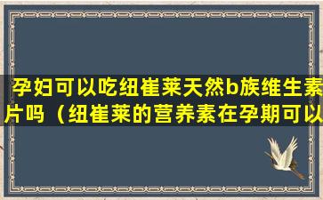 孕妇可以吃纽崔莱天然b族维生素片吗（纽崔莱的营养素在孕期可以吃吗）