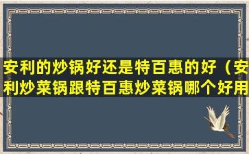 安利的炒锅好还是特百惠的好（安利炒菜锅跟特百惠炒菜锅哪个好用点）