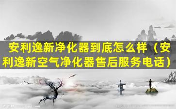 安利逸新净化器到底怎么样（安利逸新空气净化器售后服务电话）