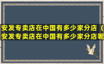 安发专卖店在中国有多少家分店（安发专卖店在中国有多少家分店呢）