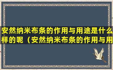 安然纳米布条的作用与用途是什么样的呢（安然纳米布条的作用与用途是什么样的呢视频）