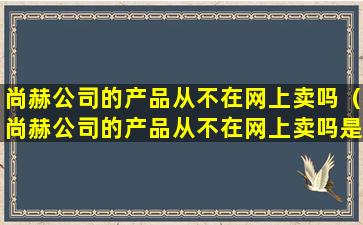 尚赫公司的产品从不在网上卖吗（尚赫公司的产品从不在网上卖吗是真的吗）