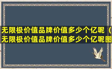 无限极价值品牌价值多少个亿呢（无限极价值品牌价值多少个亿呢图片）