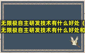 无限极自主研发技术有什么好处（无限极自主研发技术有什么好处和坏处）