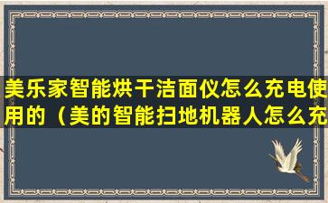 美乐家智能烘干洁面仪怎么充电使用的（美的智能扫地机器人怎么充电）