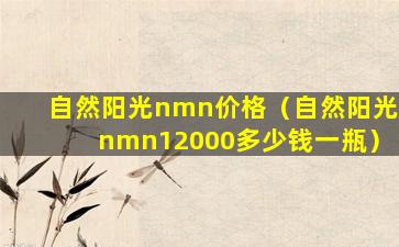 自然阳光nmn价格（自然阳光nmn12000多少钱一瓶）