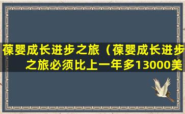 葆婴成长进步之旅（葆婴成长进步之旅必须比上一年多13000美金吗）