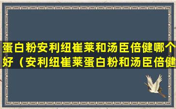 蛋白粉安利纽崔莱和汤臣倍健哪个好（安利纽崔莱蛋白粉和汤臣倍健蛋白粉哪个先生产出来）