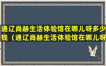 通辽尚赫生活体验馆在哪儿呀多少钱（通辽尚赫生活体验馆在哪儿呀多少钱一次）